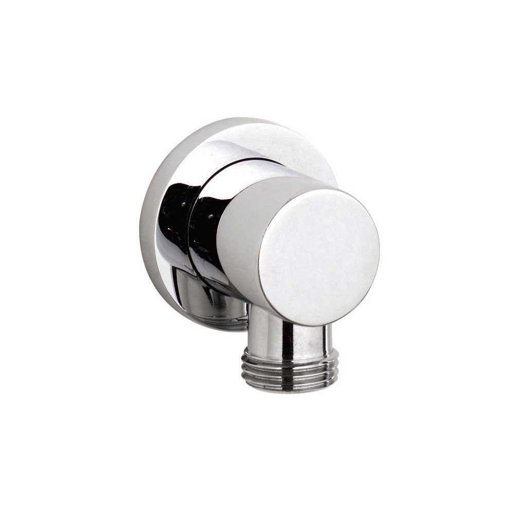 Modern Chrome Shower Elbow Outlet - 55mm x 45mm Minimalist Bathroom Accessory for Spa-Like Shower Experience