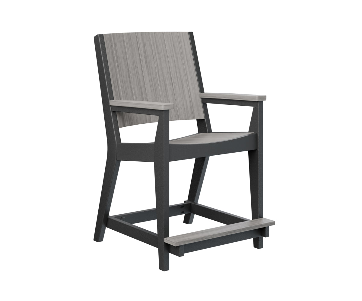 Berlin Gardens Mayhew Chat Counter Chair - Stylish Bar Stool for Kitchen Island, Breakfast Nook & Home Decor - Durable Indoor/Outdoor Use