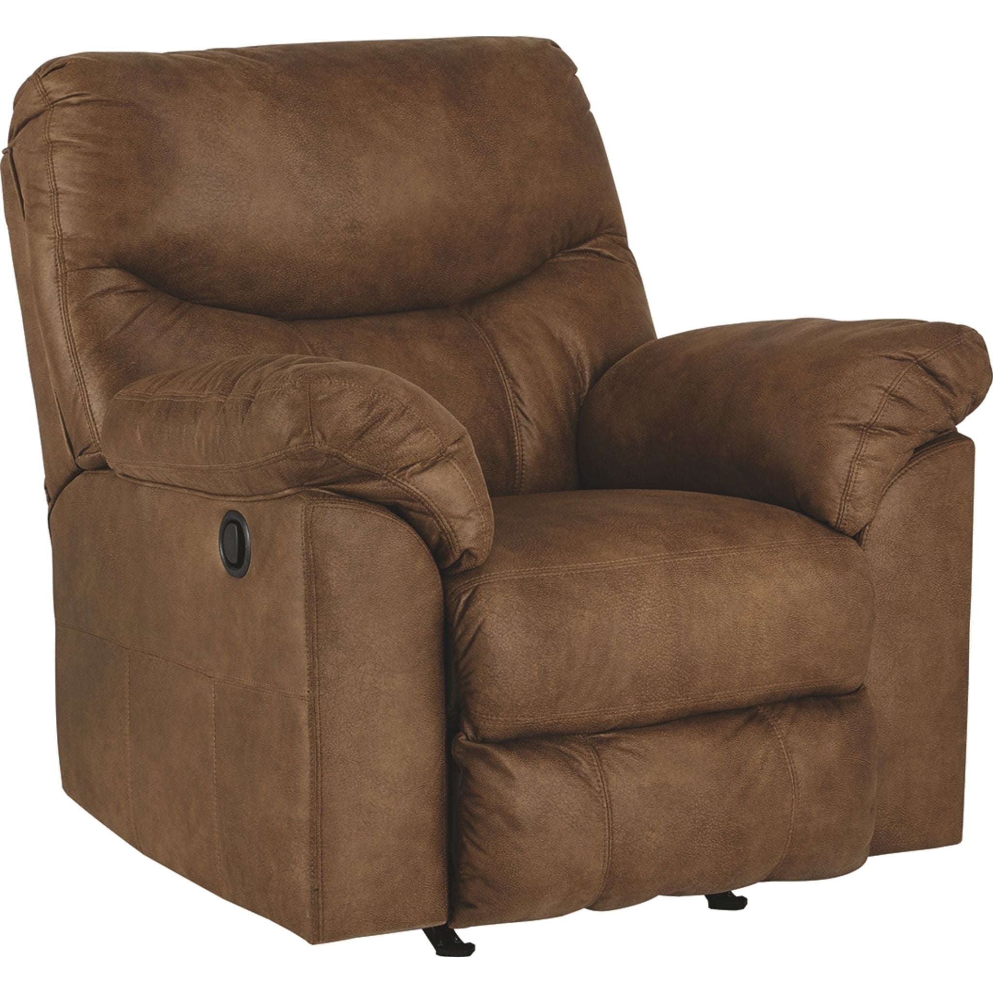Boxberg Rocker Recliner Chair with Bark Fabric - Comfortable Rocking Recliner for Living Room, Nursery, or Bedroom - Perfect for Relaxing, Nursing, or Reading