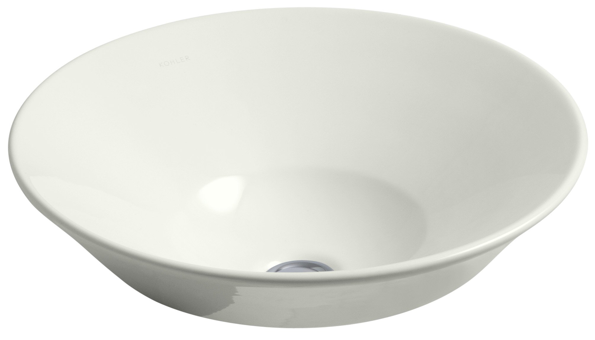KOHLER K-2200-NY Conical Bell Vessel Bathroom Sink - Modern Above-Counter Bathroom Vanity Sink in Dune Color for Powder Room, Master Bath & Guest Bath Decor