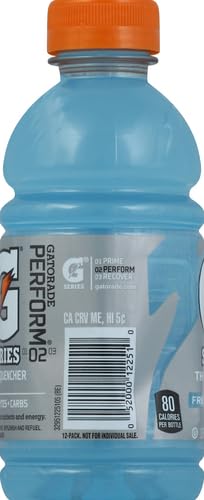 Gatorade Thirst Quencher Sports Drink - Frost Glacier Freeze Flavor, 12oz Bottles (12 Pack) | Electrolyte Rehydration for Athletes | Perfect for Workouts, Sports & Outdoor Activities