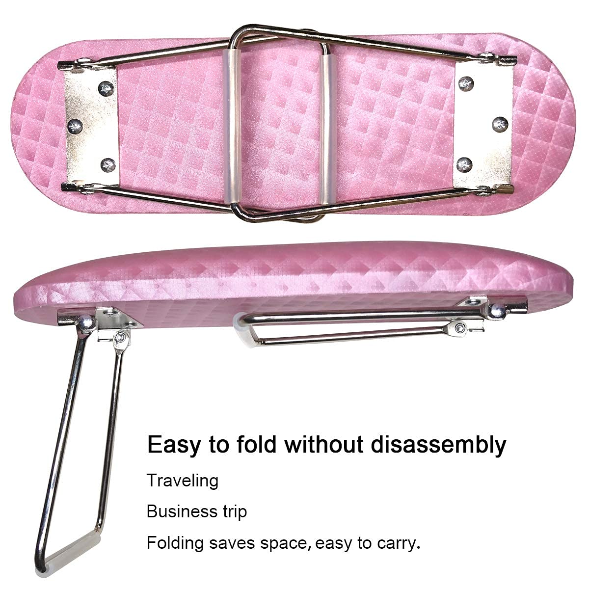 Professional Nail Arm Rest Hand Pillow - Soft Microfiber Leather Manicure Cushion with Non-Slip Base | Ergonomic Support for Nail Techs & DIY Manicures | Perfect for Salon, Home Spa & Professional Nail Stations (Pink)