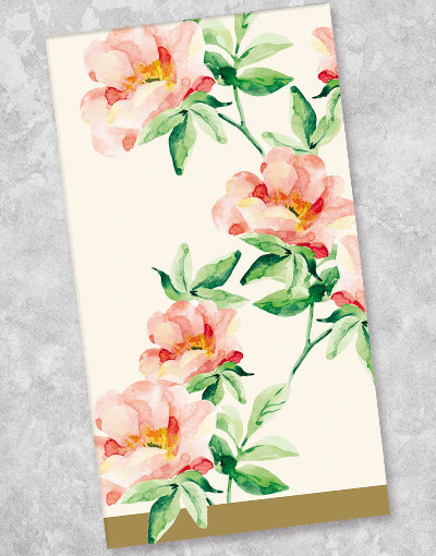 Enchanted Floral Guest Towel Napkins - 40 Count Soft Absorbent Cotton Napkins for Weddings, Parties & Elegant Dining - Perfect for Bridal Showers, Baby Showers & Special Occasions