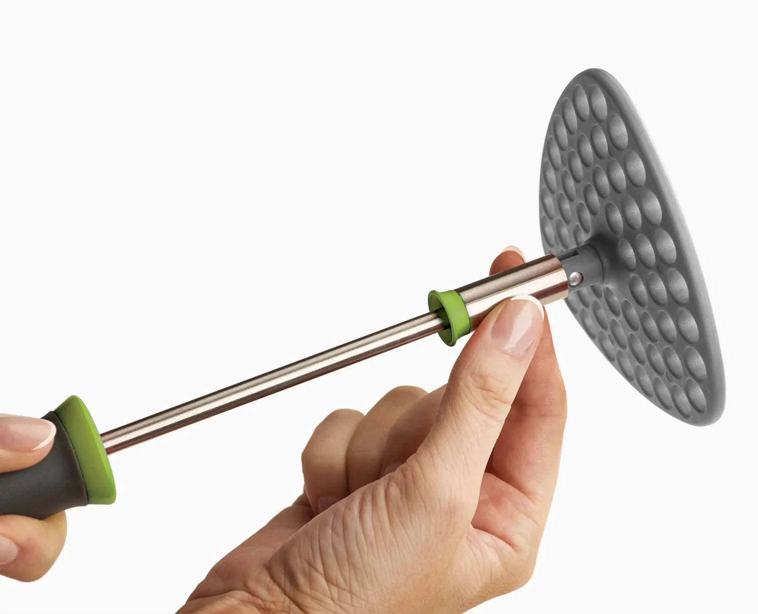 Delta Green Potato Masher - Heavy Duty Stainless Steel Potato Ricer & Masher for Smooth Mashed Potatoes, Perfect for Thanksgiving, Family Dinners & Home Cooking