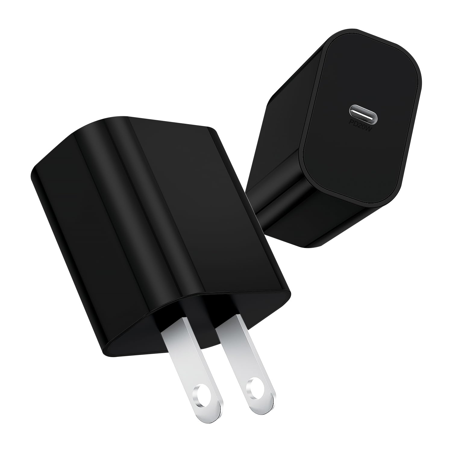 Apple MFi Certified 20W USB C Fast Charger Block - Type-C Wall Charging Plug & Power Adapter for iPhone 16 Pro Max/16 Pro/15 Plus/15 Pro Max/14/14 Pro Max/13/13 Pro/12/12 Mini/11 - Perfect for Home, Office & Travel (Black)