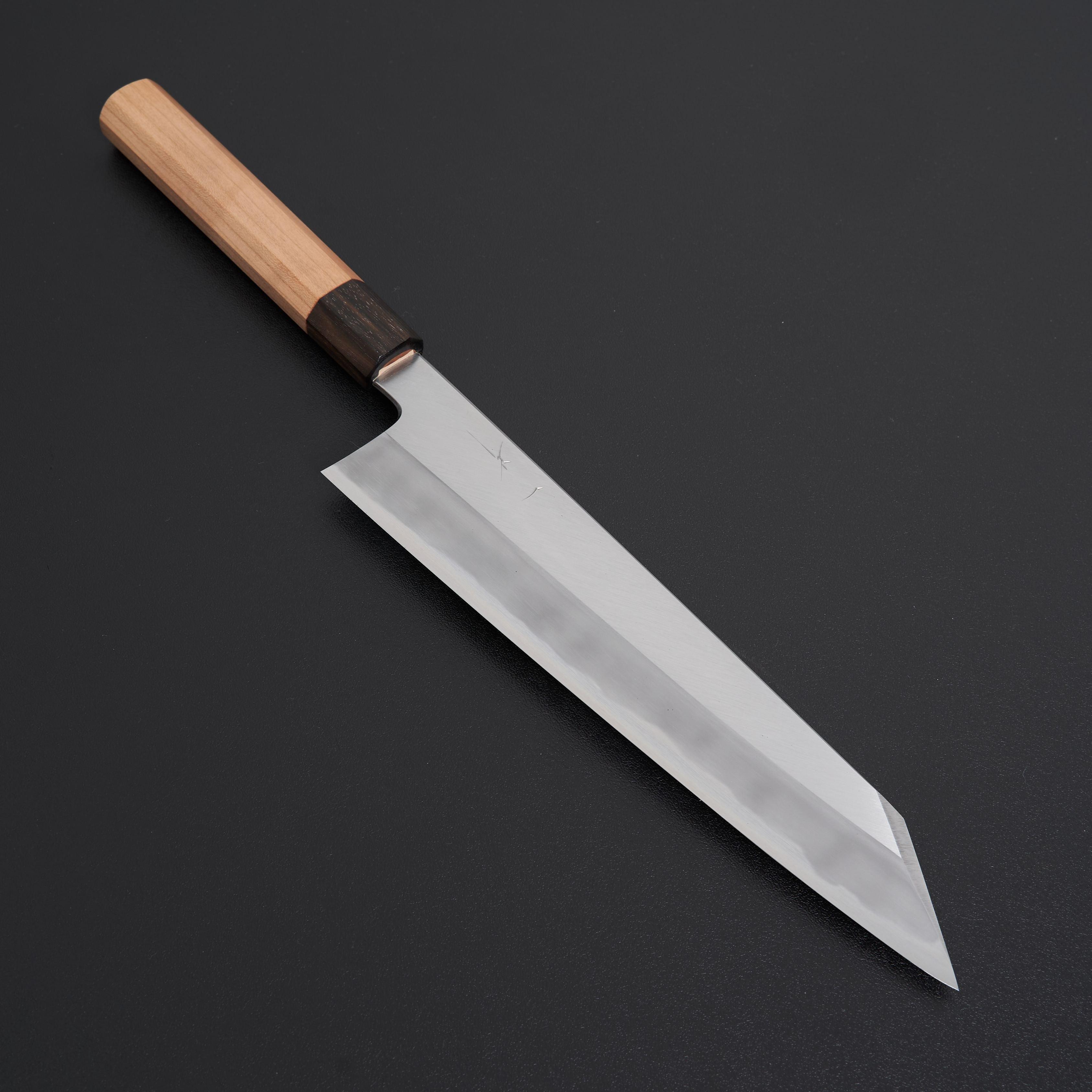 Hitohira Kikuchiyo Kyuzo White #2 Migaki Kiritsuke Gyuto 240mm Japanese Chef Knife - Premium Cherry Wood Handle for Sushi, Sashimi & Meat Cutting - Professional Kitchen & Home Cooking Essential