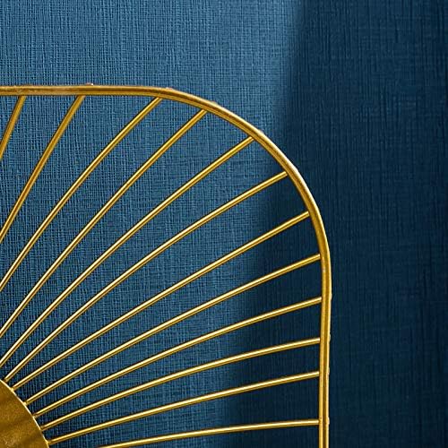 Stylish Gold Metal Wire Fruit Basket - Decorative Kitchen Countertop Organizer for Fruits, Desserts & Snacks - Perfect for Living Room, Dining Table & Party Serving (2.7 Inch Height)