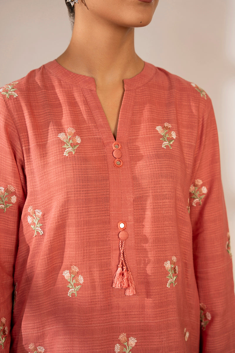 Camellia Rose 2-Piece Outfit Set (Shirt & Pants) for Women - Casual Office Wear & Spring Fashion