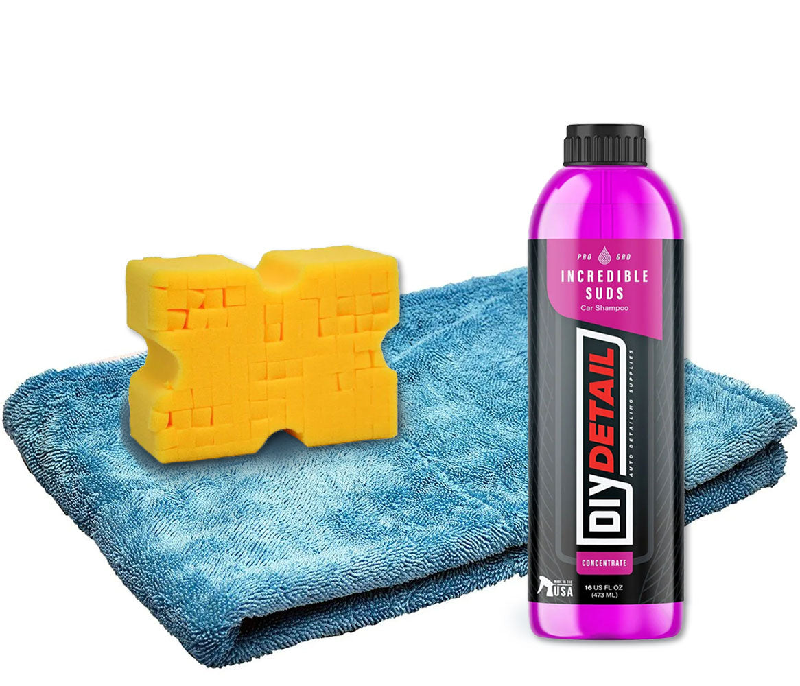 DIY Car Detailing Kit - Incredible Suds Car Wash Soap & Cleaning Supplies for Professional Auto Detailing at Home | Perfect for Washing, Waxing & Polishing Your Vehicle