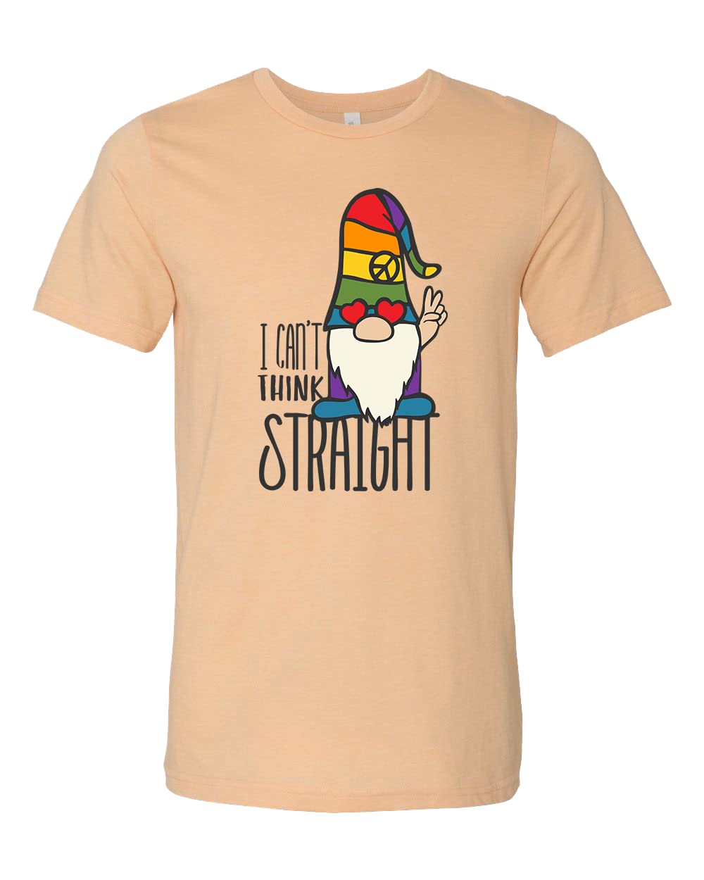 LGBTQ+ Pride T-Shirts - Funny 'I Can't Think Straight' & Gay Gnome Graphic Tees for Pride Month - Lesbian, Bisexual, Queer & Rainbow Apparel - Perfect for Pride Parades, LGBTQ Events & Ally Support