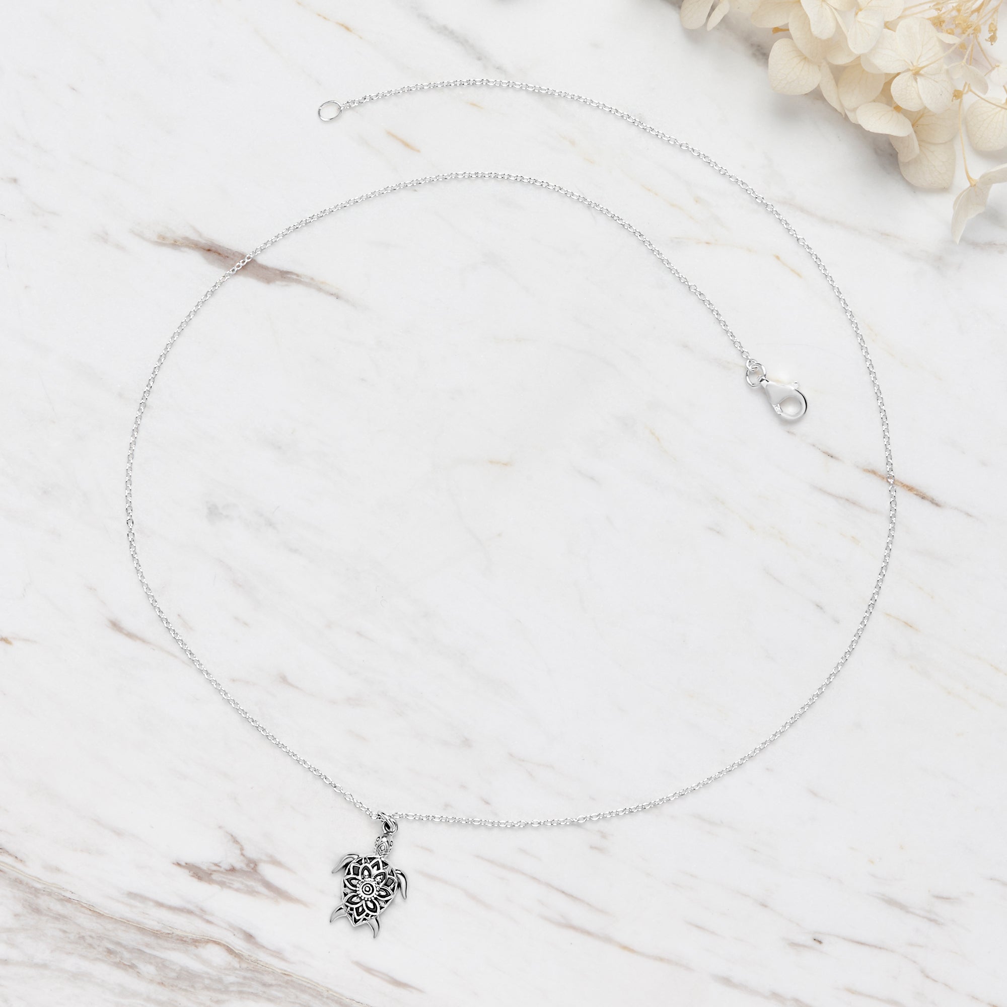 Spiritual Turtle Necklace for Women - Handmade Sterling Silver Pendant with Meaningful Symbolism - Perfect for Meditation, Yoga & Nature Lovers