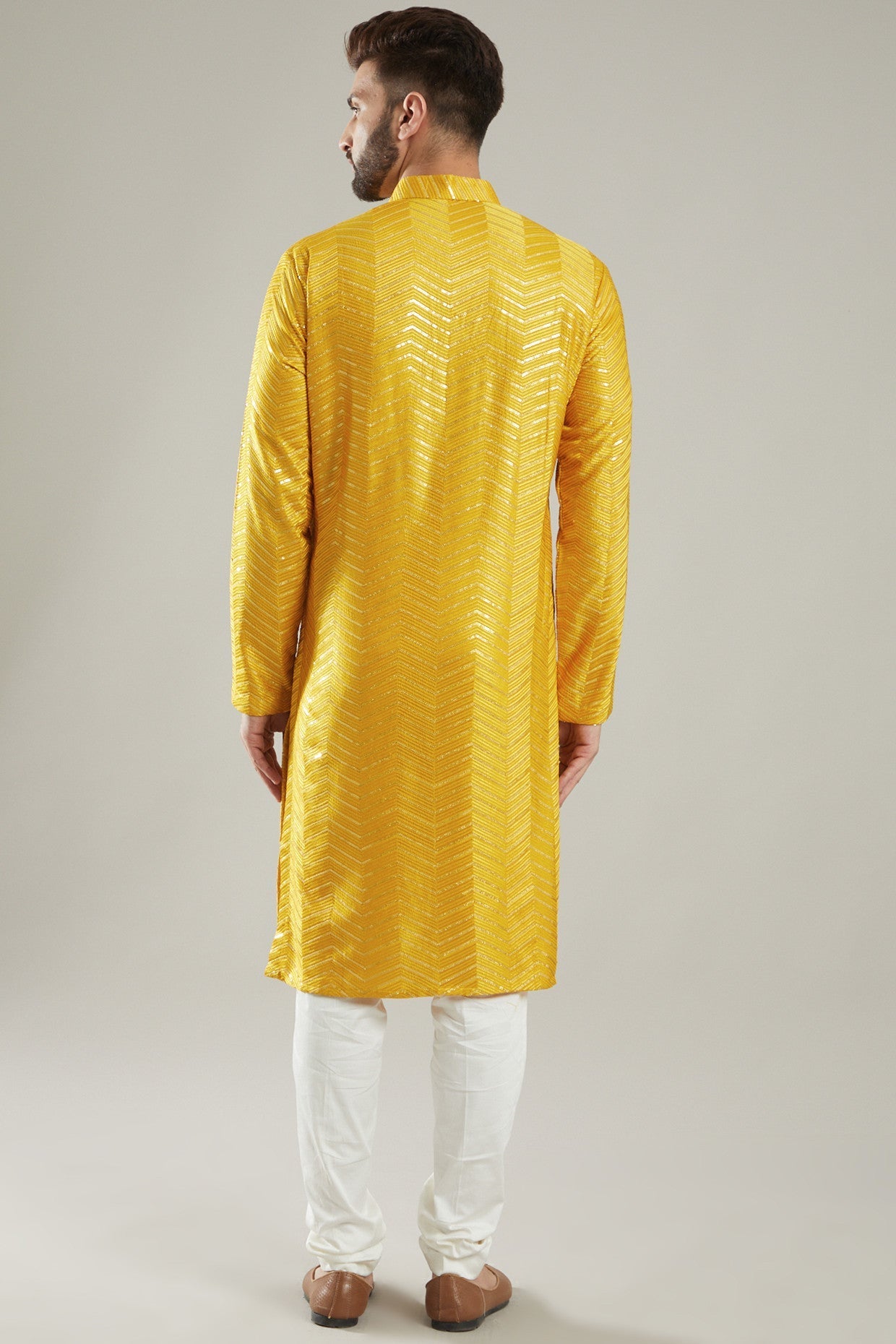 Mustard Silk Kurta for Women - Elegant Indian Traditional Dress for Festivals, Weddings & Special Occasions