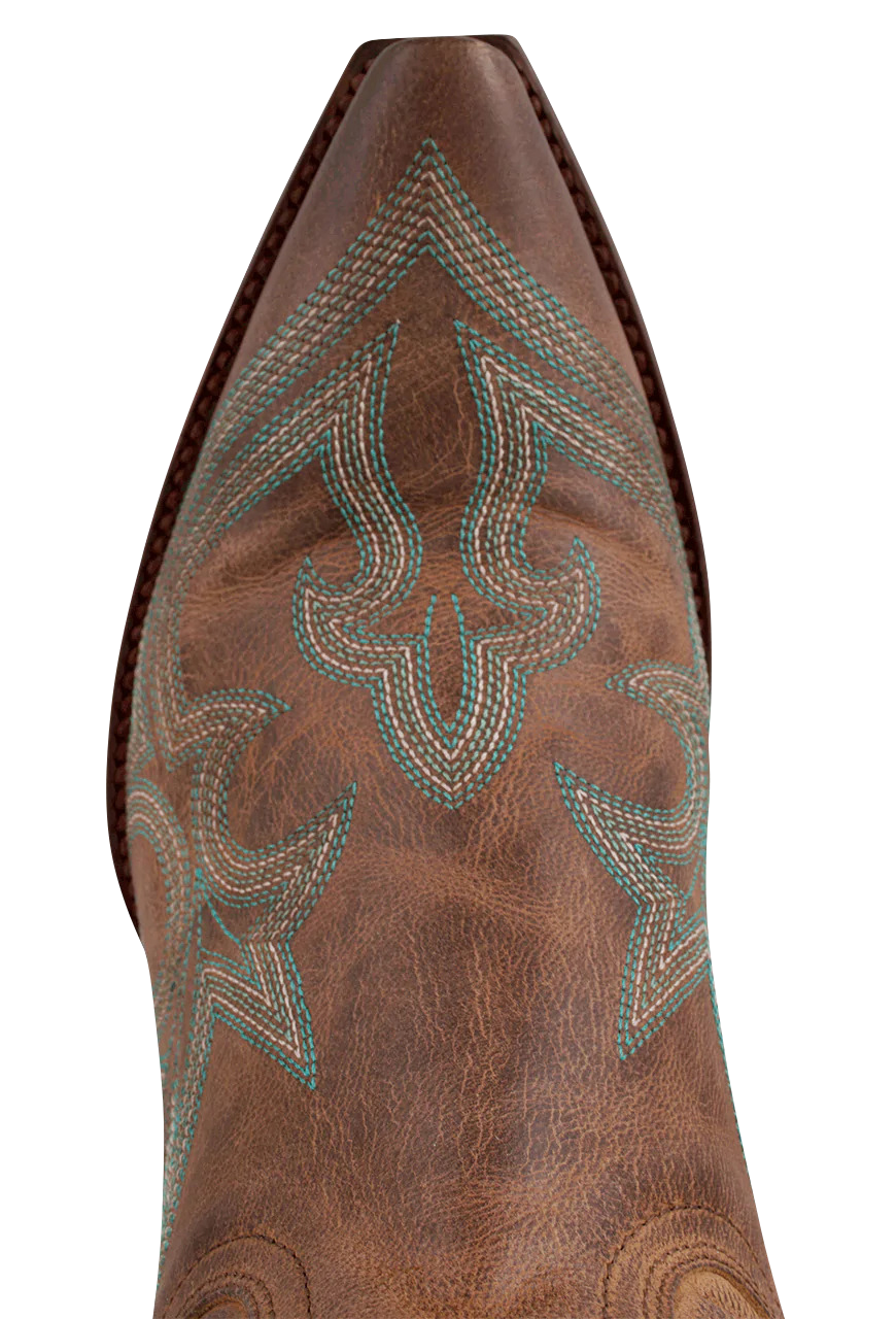 Old Gringo Goat Diego Cowgirl Boots - Rust Brown Western Boots for Women | Comfortable & Stylish Riding Boots for Country Dancing, Rodeo & Casual Wear