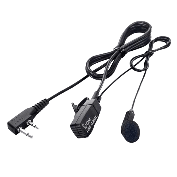 Icom HM128L Professional Earphone & Microphone Combo - High-Quality Communication Headset for Ham Radio, Aviation, and Marine Use