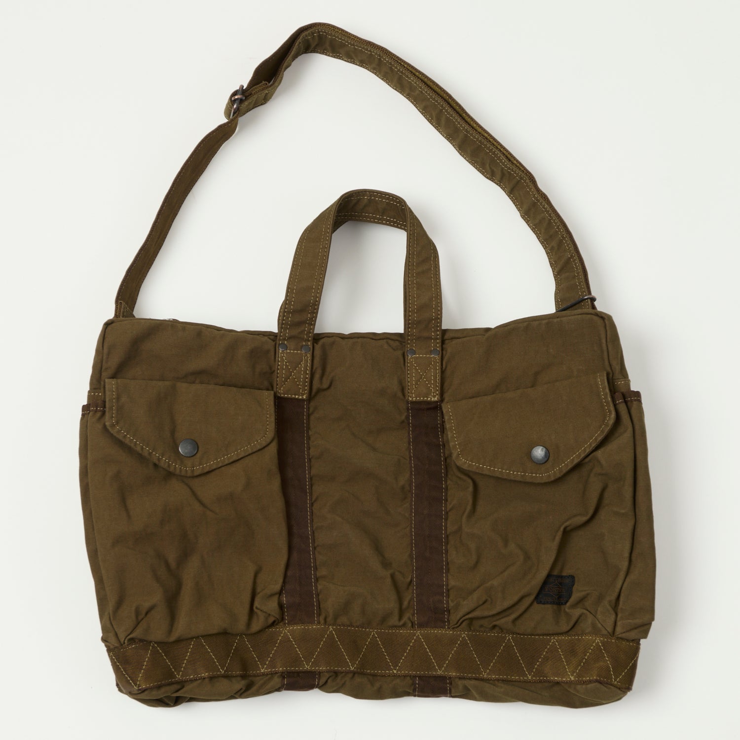 Porter Yoshida & Co. Small Crag 2-Way Boston Bag in Coyote - Stylish & Functional Unisex Shoulder Bag for Work, Travel & Daily Commute