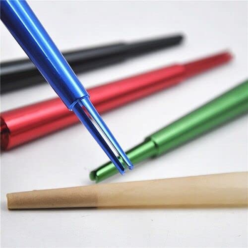 Premium RAW Rolling Papers Metal Cone Maker Roller Machine - Butt Bat for Perfect Cones (Blue) | Ideal for DIY Pre-Rolled Cones at Home or Parties