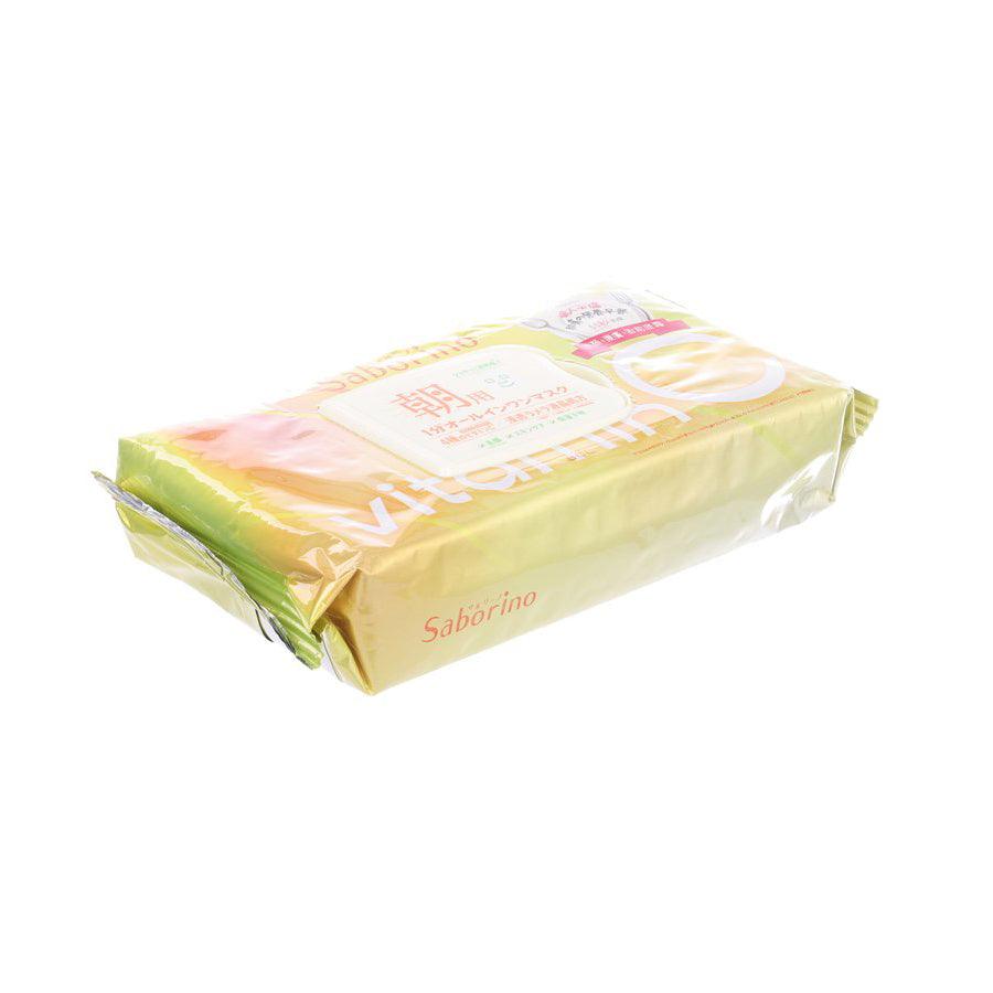BCL Saborino Vitamin C Morning Facial Sheet Mask - 30 Pack | Brightening & Hydrating Skincare for Busy Mornings | Quick 60-Second Routine for Fresh Glow