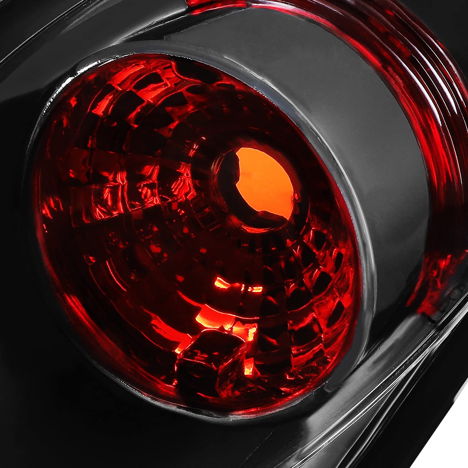AKKON Black Tail Brake Lights Lamps Pair for 2003-2005 Nissan 350Z Fairlady Z Z33 Sport Coupe JDM - Upgrade Your Car's Style & Safety for Night Driving & Car Shows