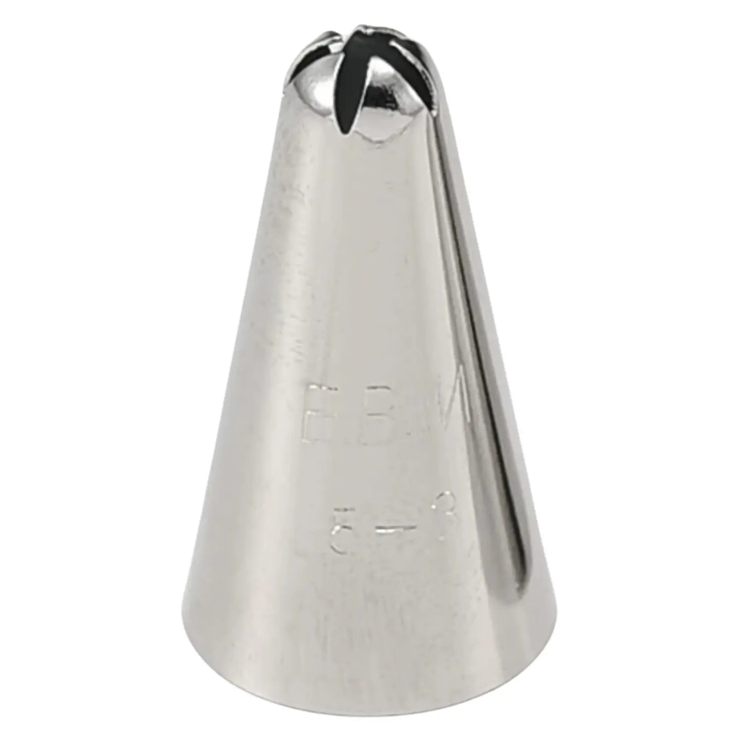 EBM Brass Flower Piping Tip 5 Petals - Professional Cake Decorating Nozzle for Buttercream, Icing, Cupcakes & Wedding Cakes - Perfect for Baking, Pastry Arts & Home Bakers