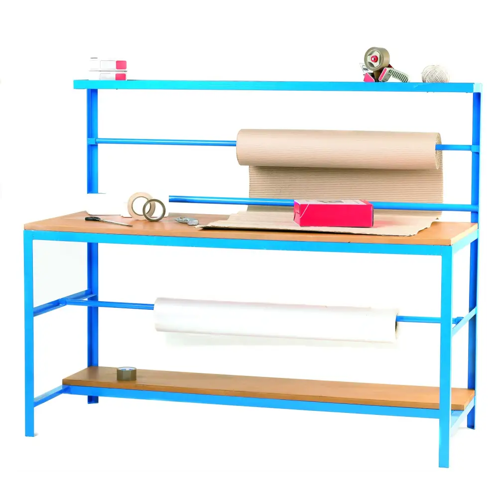 Heavy Duty Economy Packing Workbench - Durable Folding Table for Shipping, Packaging & Warehouse Use - Perfect for Home, Office & Industrial Workspaces