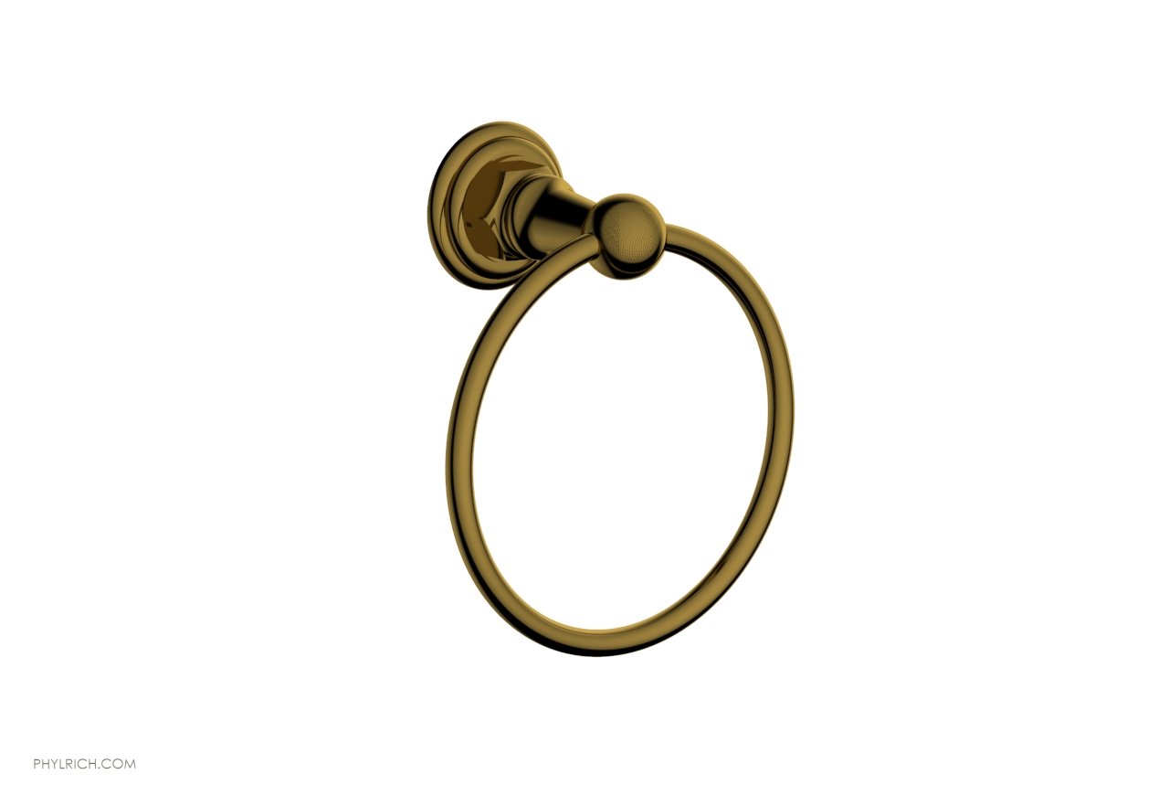 HEX TRADITIONAL Chrome Towel Ring - 500 Series 75mm Bathroom Accessory for Modern & Traditional Homes - Perfect for Bathrooms, Powder Rooms & Spa Settings