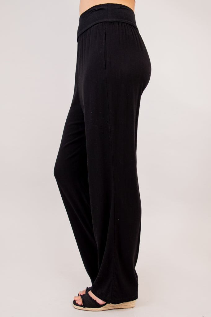 Landon Men's Linen Bamboo Pants - Black - Comfortable & Breathable for Summer, Travel & Casual Wear