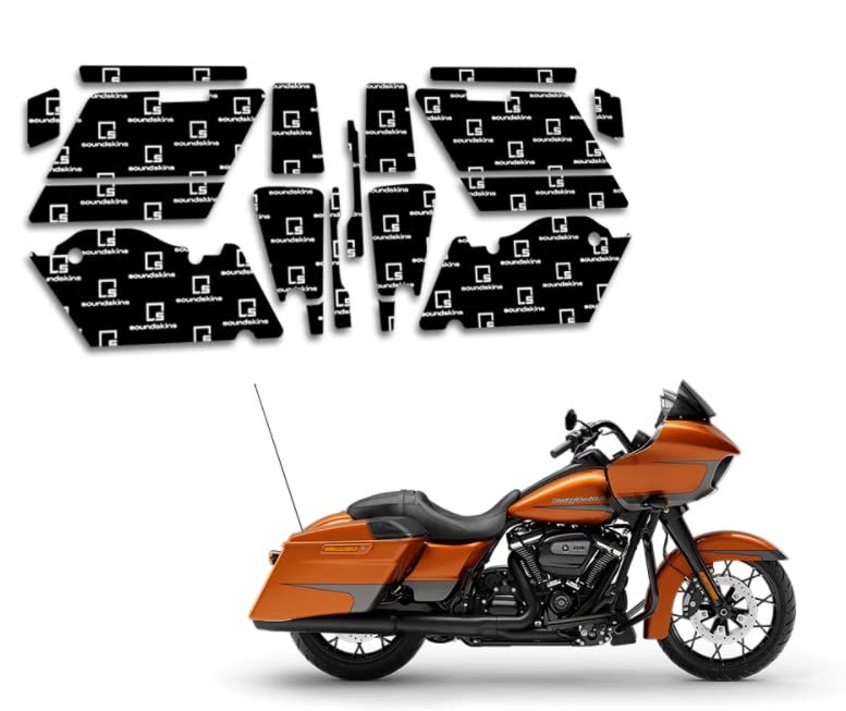 SoundSkins Sound Dampening Kit for 2014+ Harley-Davidson Road Glide Motorcycle | Pre-Cut Noise Reduction Mat | 13.5 sq ft Saddlebag Sound Deadener Material | Reduce Road Noise for Comfortable Long Rides & Improved Audio Experience