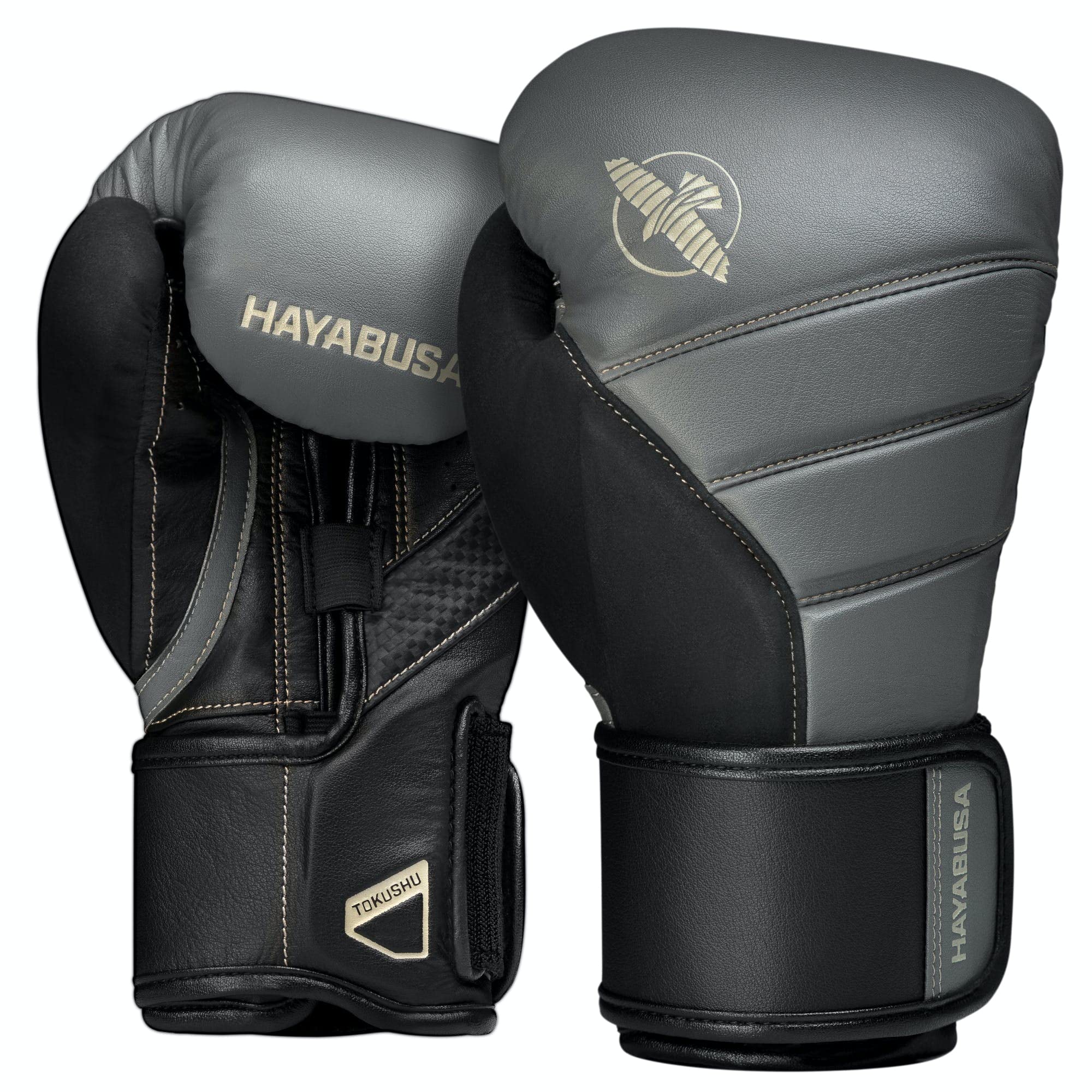 Hayabusa T3 Boxing Gloves for Men & Women - Premium Wrist & Knuckle Protection with Dual-X Hook & Loop Closure - Splinted Wrist Support & 5-Layer Foam Padding - Ideal for Training, Sparring & MMA Fighting