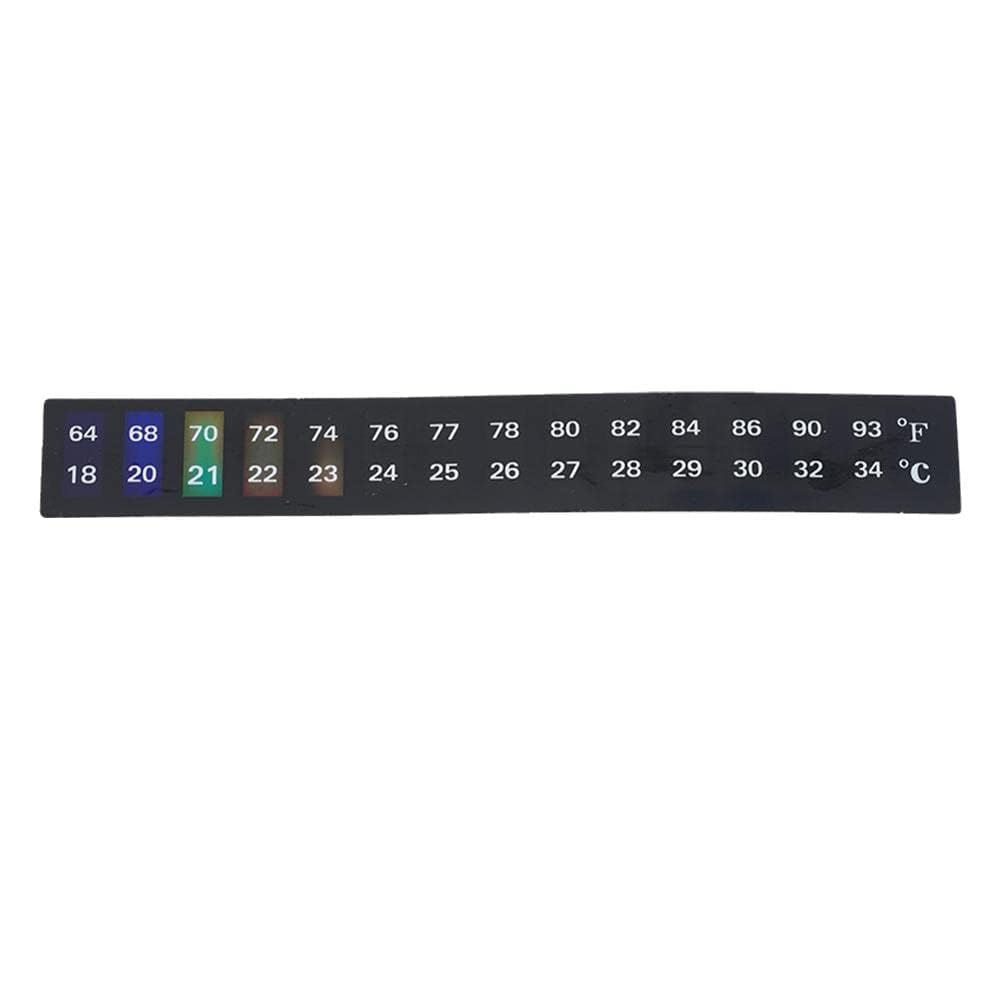Color-Changing Aquarium Thermometer - Blue Green Digital Fish Tank Temperature Patch for Indoor Use