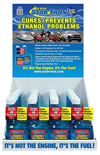 Star Brite 14625C Star Tron Enzyme Fuel Treatment - 8 Oz Gasoline Additive for Marine & Small Engines | Improves Performance, Cleans Fuel System, Reduces Emissions - Ideal for Boats, Motorcycles, Lawn Mowers & Outdoor Power Equipment