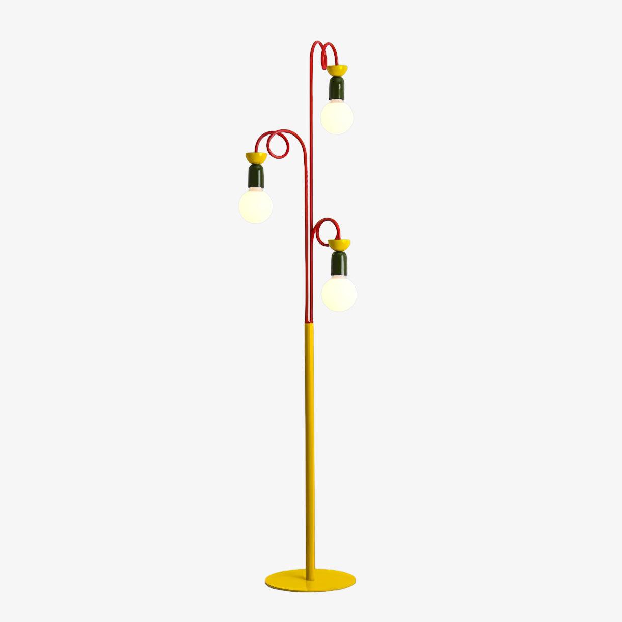 Modern Circle Play Floor Lamp - Adjustable LED Standing Light for Living Room, Bedroom & Nursery - Stylish Ambient Lighting for Relaxation & Decor