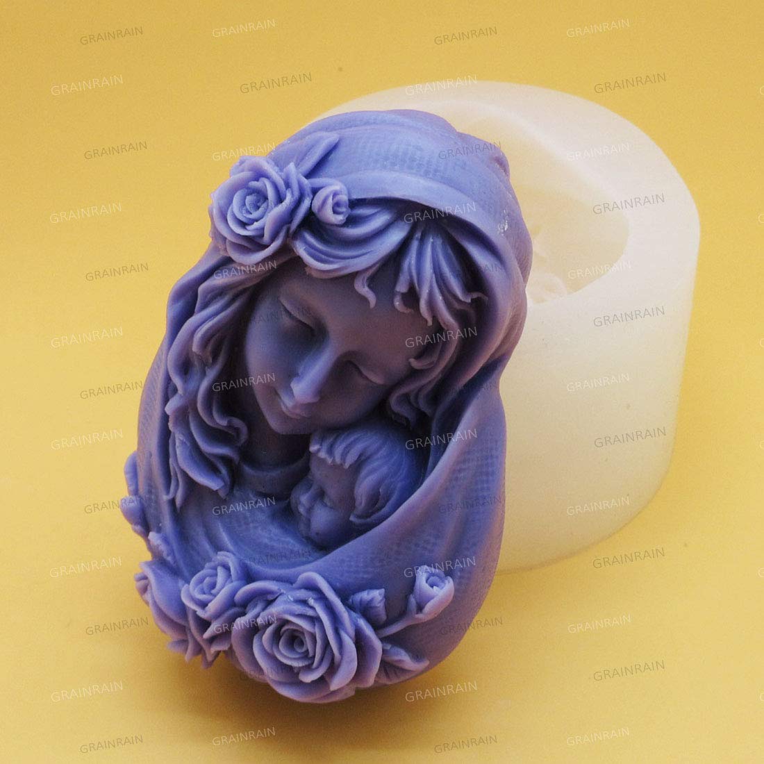 Natural Silicone Soap Molds for Mothers & Babies - DIY Handmade Soap Making Kit, Resin Craft Molds (12350) - Perfect for Baby Shower Gifts, New Mom Care Packages & Homemade Soap Crafting