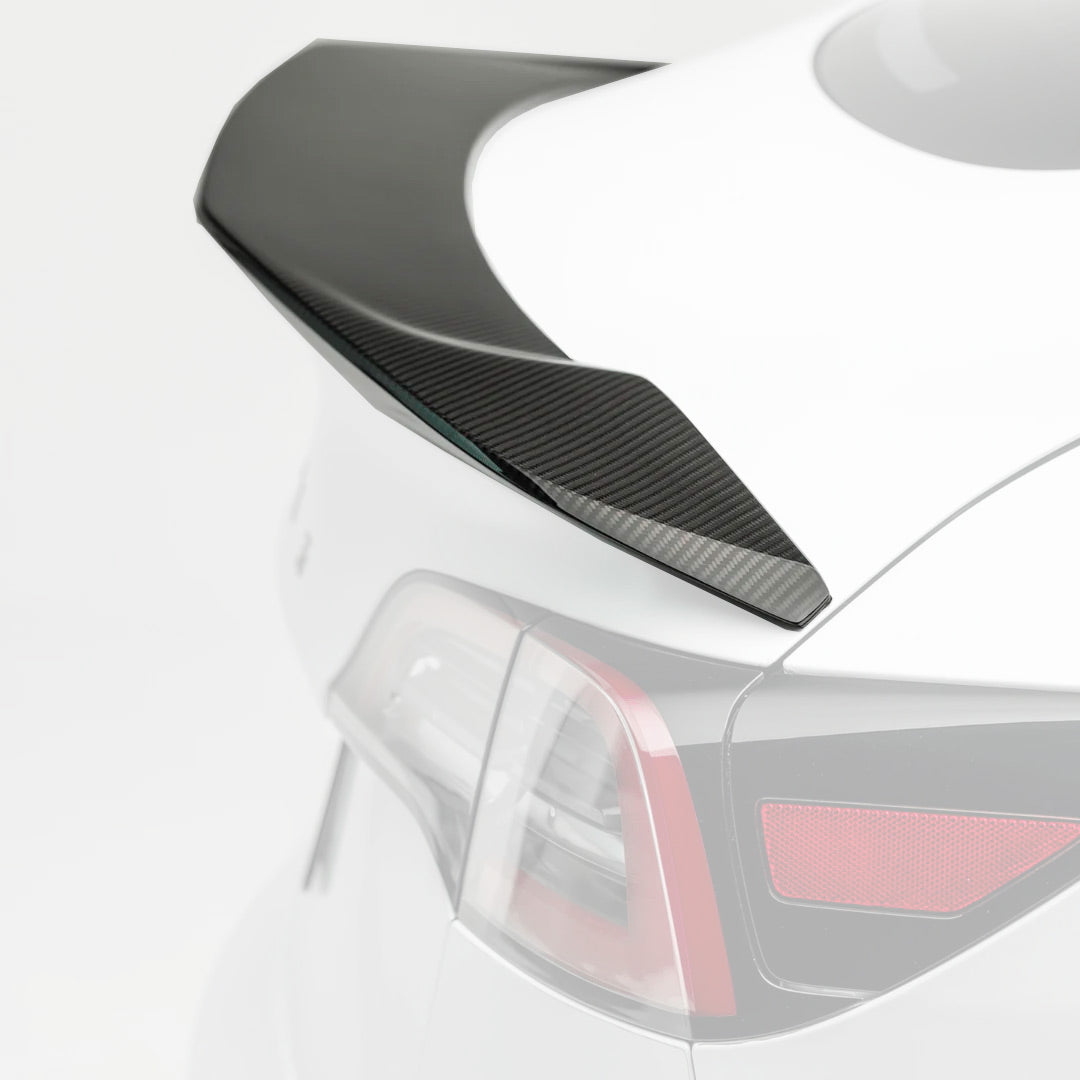 Tesla Model 3 Volta Aero Decklid Spoiler - Carbon Fiber Rear Trunk Spoiler for Tesla Model 3 - Enhances Aerodynamics & Sporty Look - Perfect for Street Racing & Car Shows