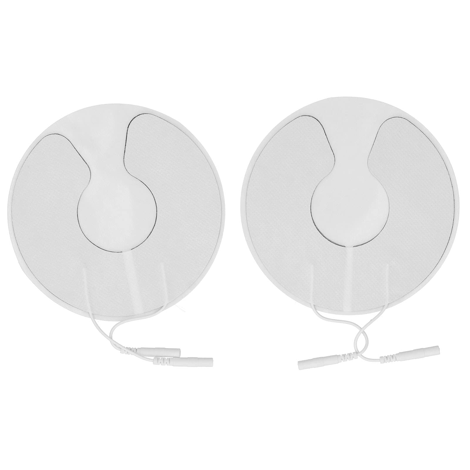 Ymiko Reusable Chest Electrode Pads (2pcs) - 11cm/4.3in for Electric Massager Machine - Perfect for Pain Relief, Muscle Stimulation & Physical Therapy at Home