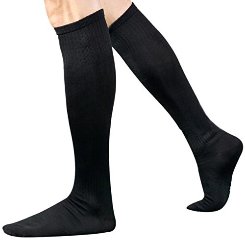 Men's High-Performance Football Soccer Long Socks - Over Knee High Compression Socks for Baseball Hockey Basketball - Perfect for Sports Training & Active Lifestyle (P1379)