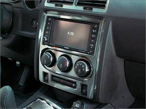 American Car Craft Brushed A/C Control Trim Plate for Dodge Challenger R/T SRT8 (2008-2014) - Upgrade Interior & Enhance Driving Comfort