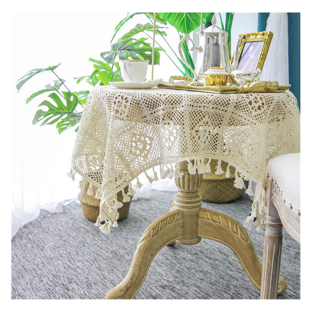 Vintage Crochet Macrame Tablecloth - 51