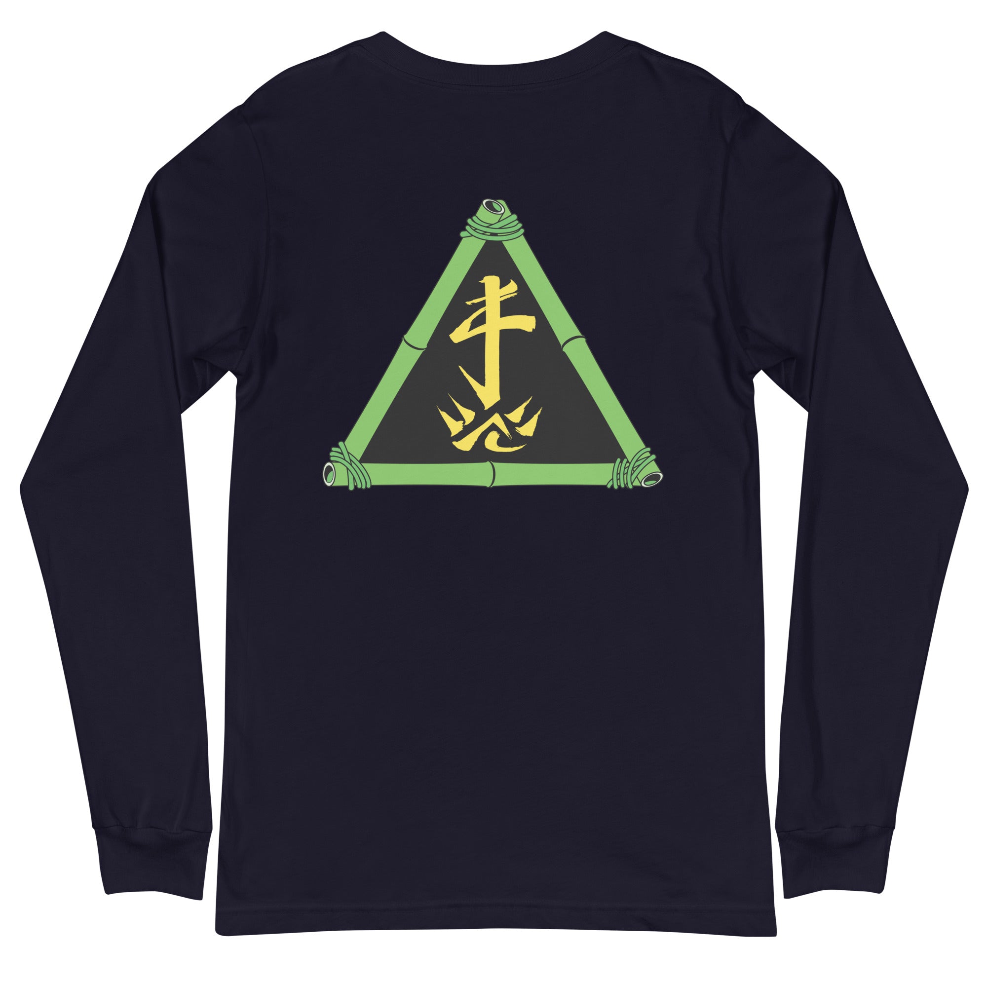 Zoo Jitsu Fighters ZJ Triangle Unisex Long Sleeve T-Shirt - Comfortable Cotton Tee for Martial Arts Training & Streetwear Fashion