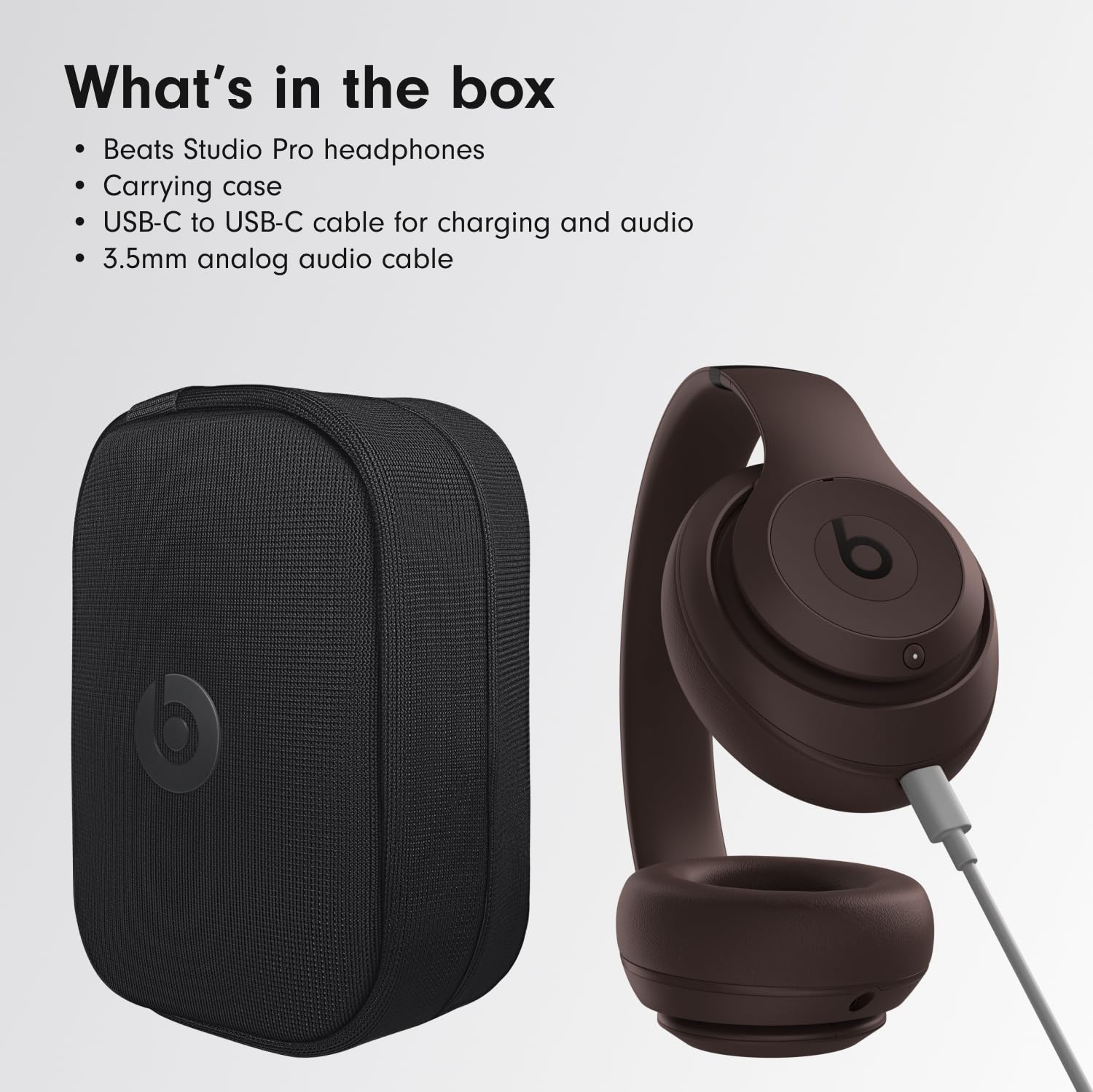 Beats Studio Pro Wireless Bluetooth Noise Cancelling Headphones - Deep Brown (Renewed Premium) - Perfect for Travel, Workouts & Home Office Use