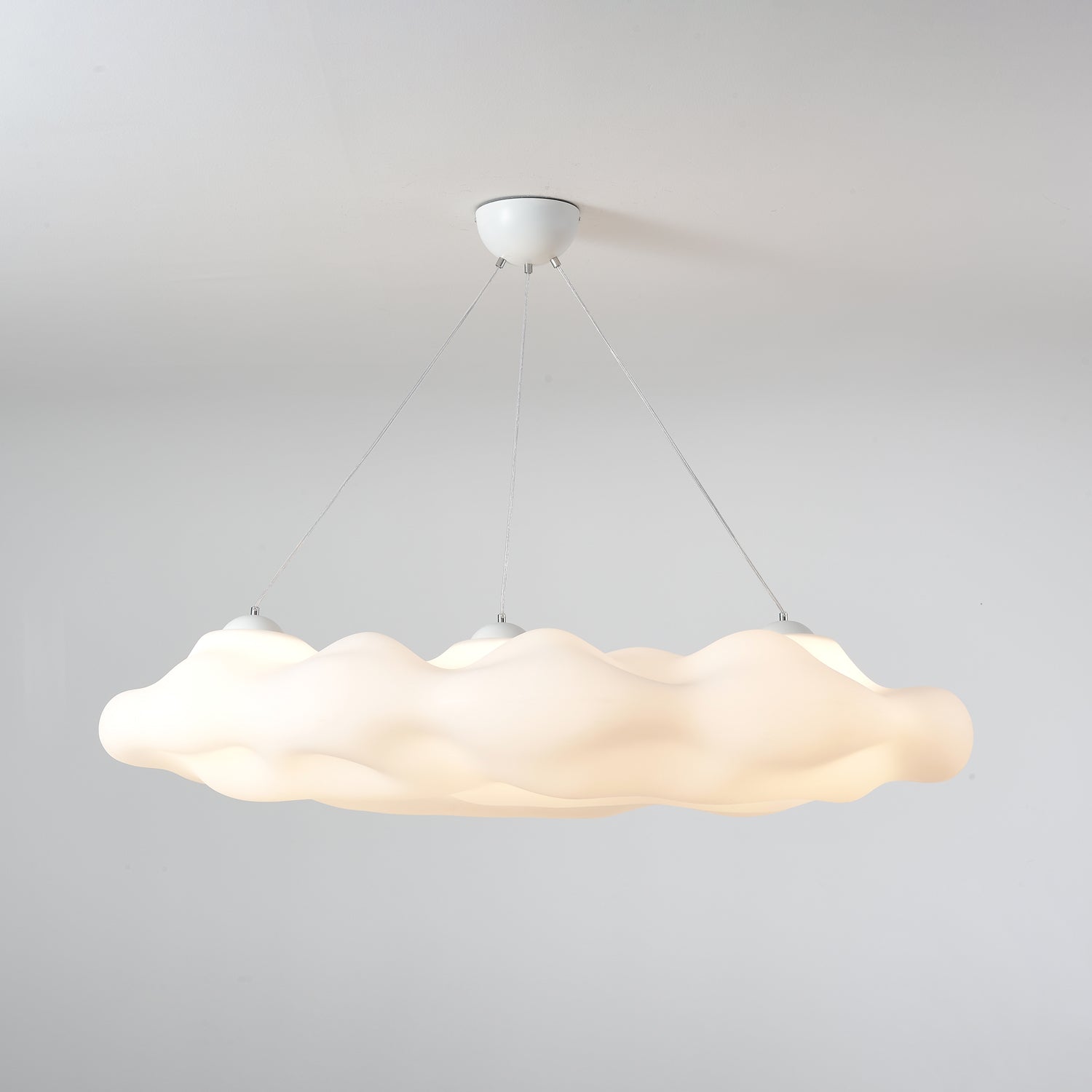 Cloudys Modern Pendant Light - Elegant Hanging Chandelier for Kitchen Island, Dining Room & Bedroom - Dimmable LED Lighting Fixture for Home Decor