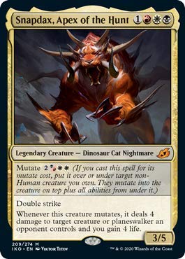 Magic: The Gathering - Snapdax, Apex of The Hunt (Foil) - Ikoria: Lair of Behemoths Trading Card - Perfect for Commander & Standard MTG Decks
