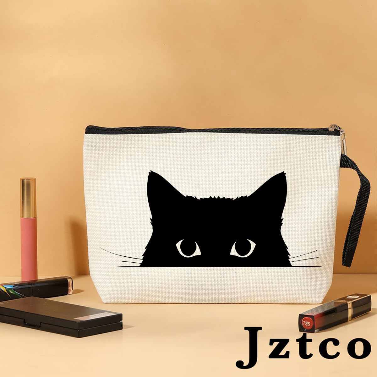 Jztco Cat Mom Gifts - Cute Cat Themed Makeup Bag & Toiletry Set for Women | Perfect Graduation & Birthday Gift for Cat Lovers | Great for Travel, Cosmetics Storage & Daily Use