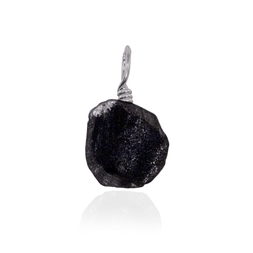 Natural Raw Obsidian Crystal Pendant Necklace - Black Protection Stone Jewelry for Women & Men | Perfect for Meditation, Energy Healing & Spiritual Gifts