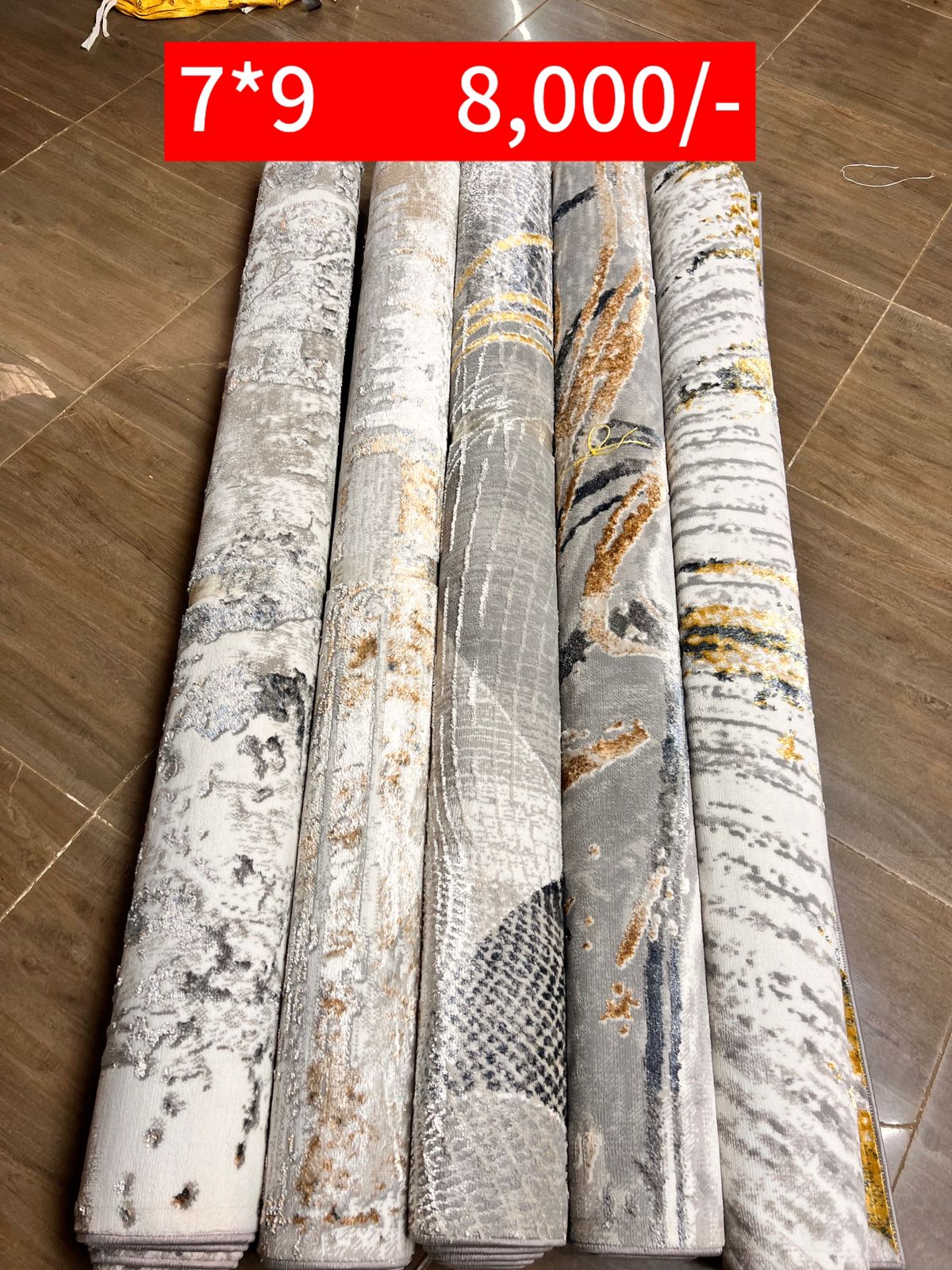 7x9 Soft Plush Area Rug - Non-Slip Living Room Carpet for Home Decor, Bedroom, Office - Machine Washable & Durable - Perfect for Cozy Spaces & High Traffic Areas