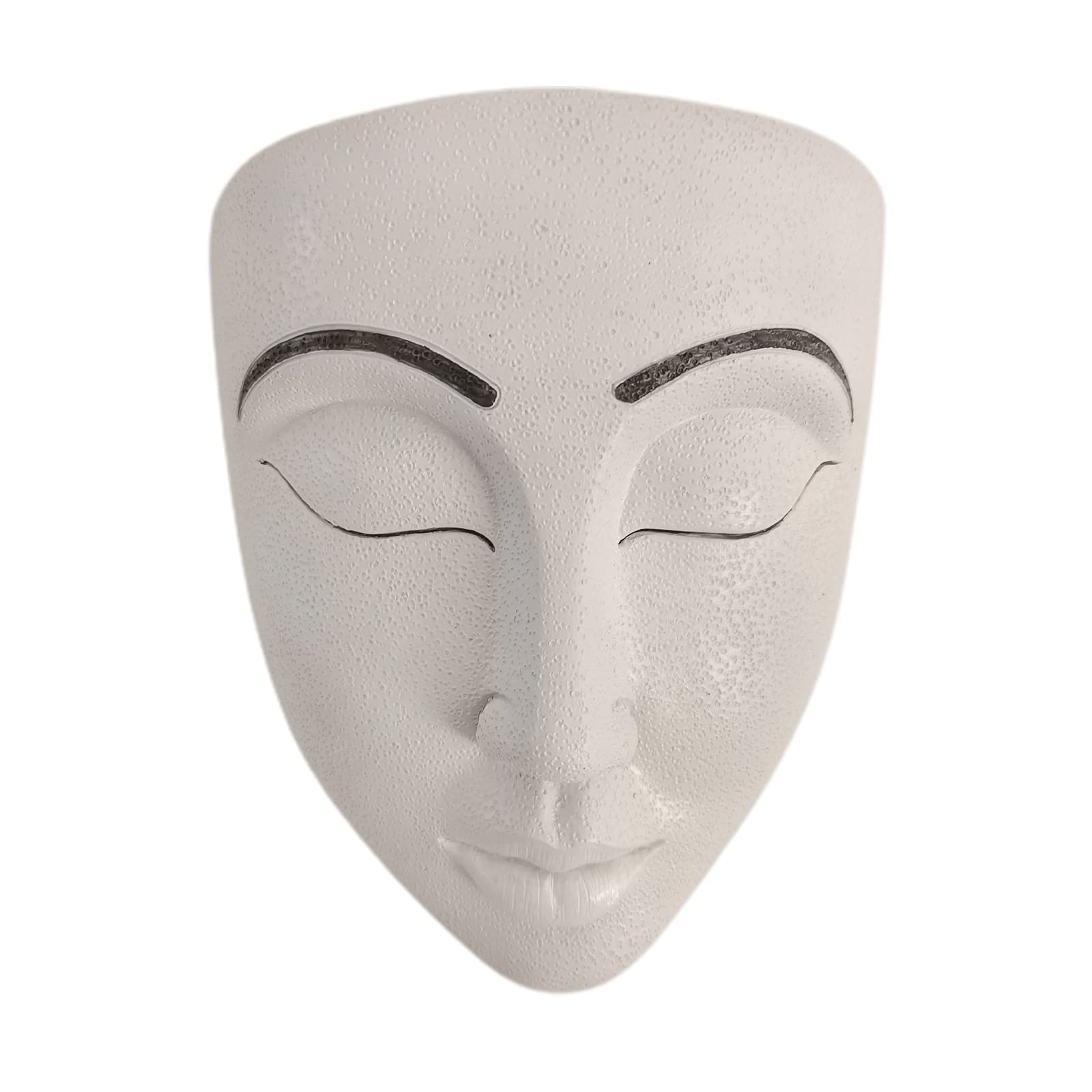 Resin Face Flower Planter - Decorative Wall Hanging Flower Pot for Indoor/Outdoor Garden - Mask Container with Unique Figure Design (Color: 2) - Perfect for Home Decor, Balcony, Patio and Gift Ideas