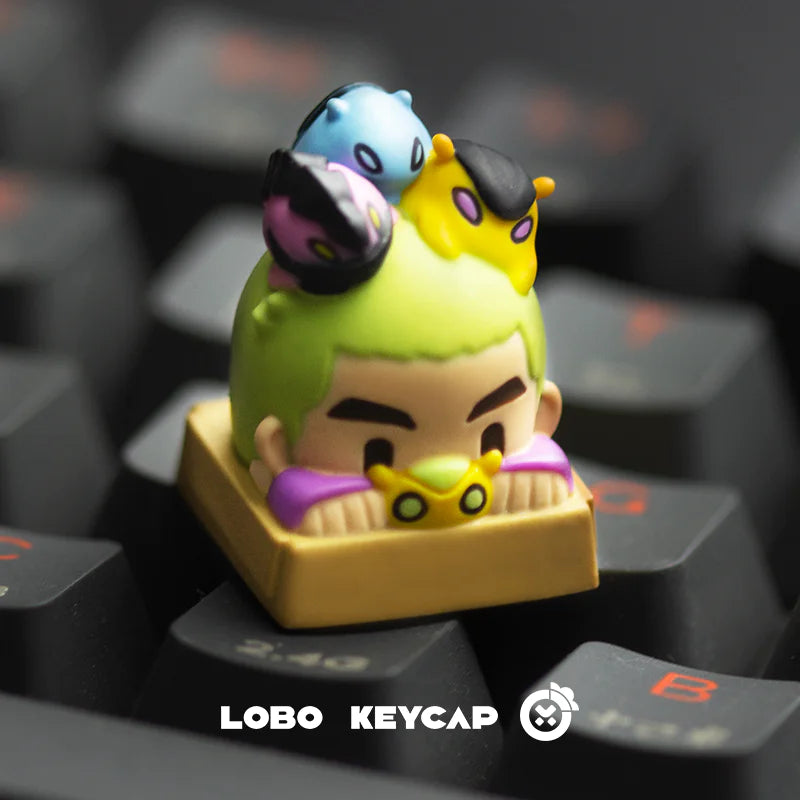 Custom Resin Keycaps for Mechanical Keyboards - Fearless Contract Series - Personalized & Decorative Keycaps for Gaming, Typing & Office Use