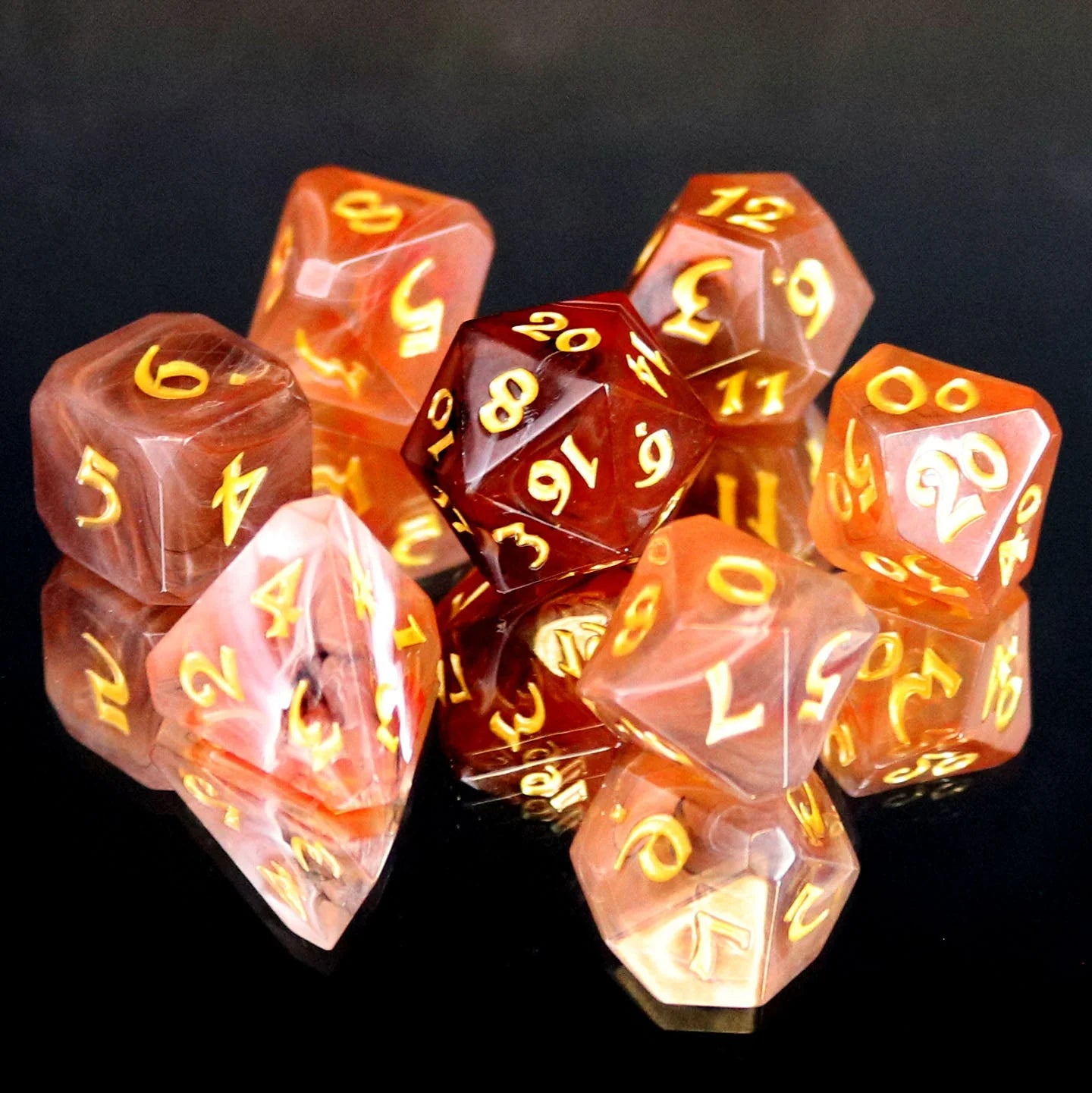7-Piece RPG Dice Set - Jaspers Game Day 2022 Collection | Perfect for Dungeons & Dragons, Pathfinder, and Tabletop Roleplaying Games