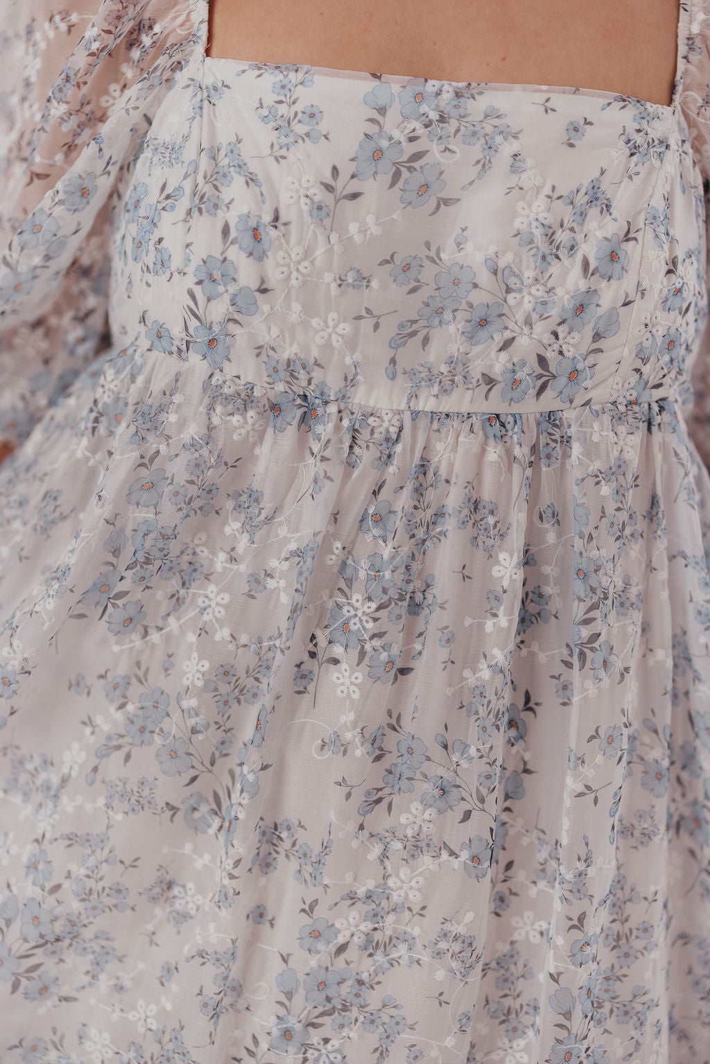 Blue & White Smocked Mona Maxi Dress - Bump Friendly Maternity Wear with Inclusive Sizing (S-3XL) | Perfect for Beach Vacations, Summer Weddings & Casual Outings