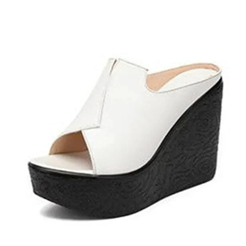 Comfortable Slip-On Wedge Heels Sandals for Women - Stylish Summer Casual Shoes for Beach, Party & Everyday Wear