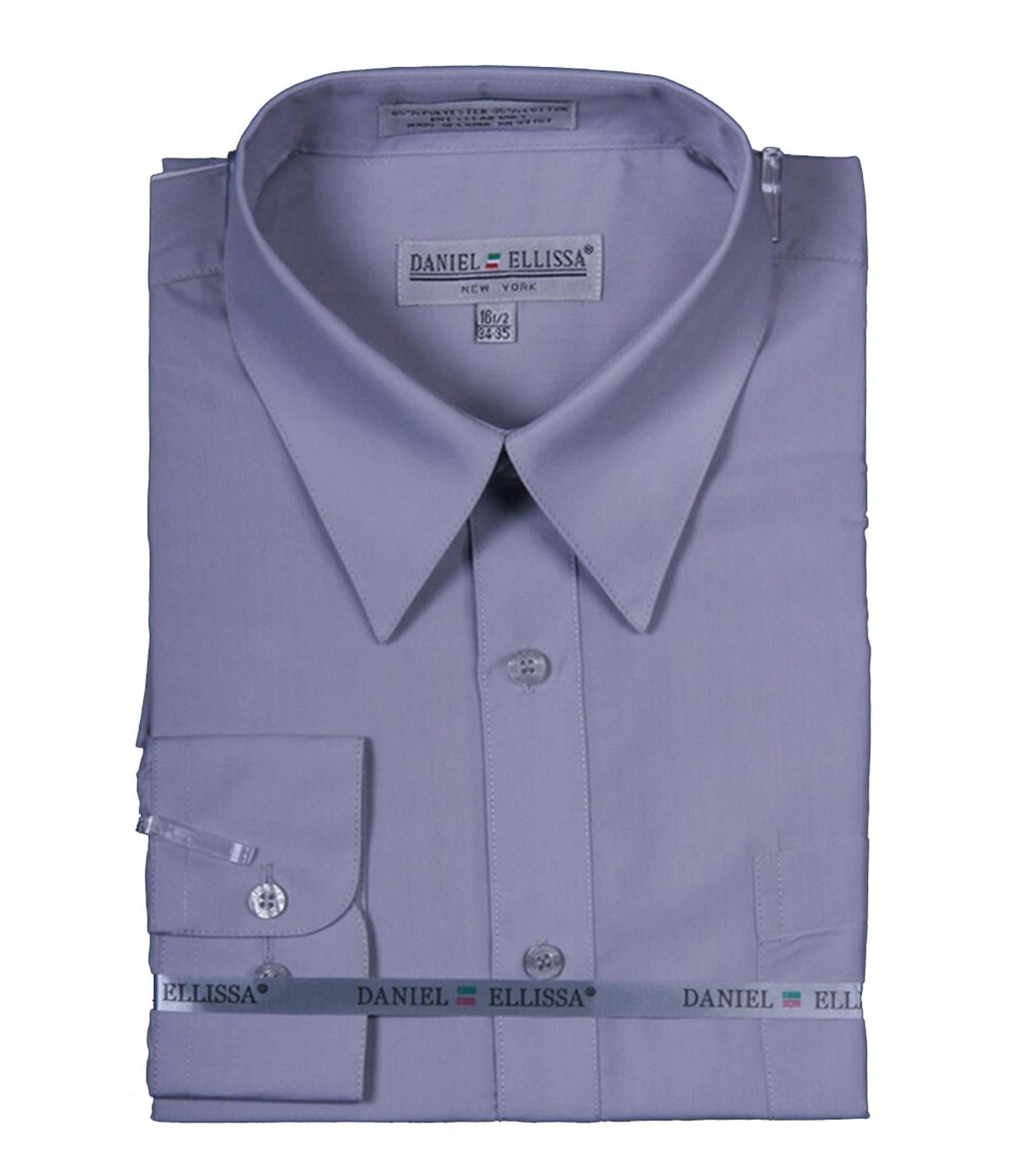 Premium Men's Dress Shirt with Convertible Cuffs - Silver | Formal & Business Attire | Office Wear, Weddings & Special Occasions